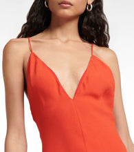 Stella McCartney V-neck crêpe gown