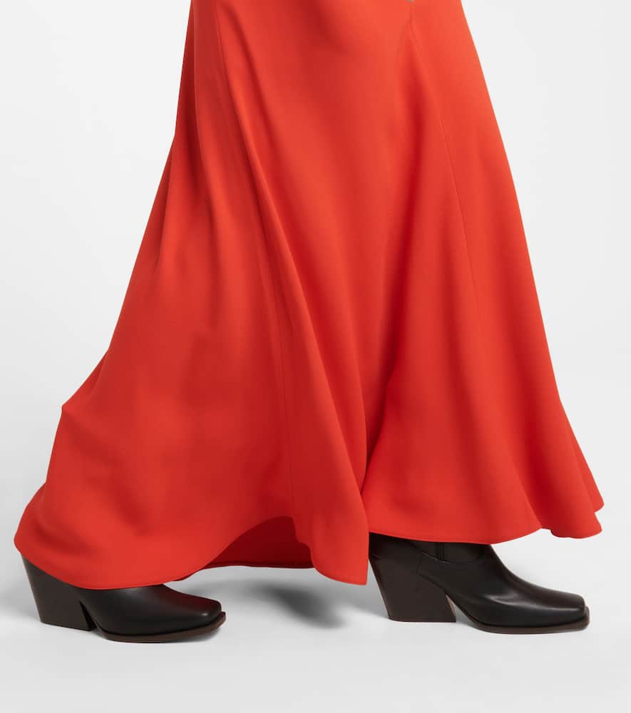 Stella McCartney V-neck crêpe gown