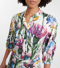 Stella McCartney Floral satin midi dress