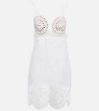 Stella McCartney Eyelet cotton-blend minidress