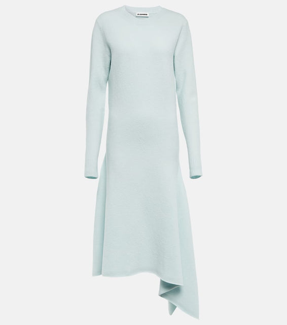 Jil Sander Wool midi dress