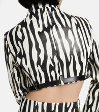 Coperni Zebra-print cropped blazer