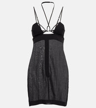 Nensi Dojaka Cutout halterneck cotton minidress