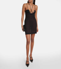 Nensi Dojaka Cutout halterneck cotton minidress