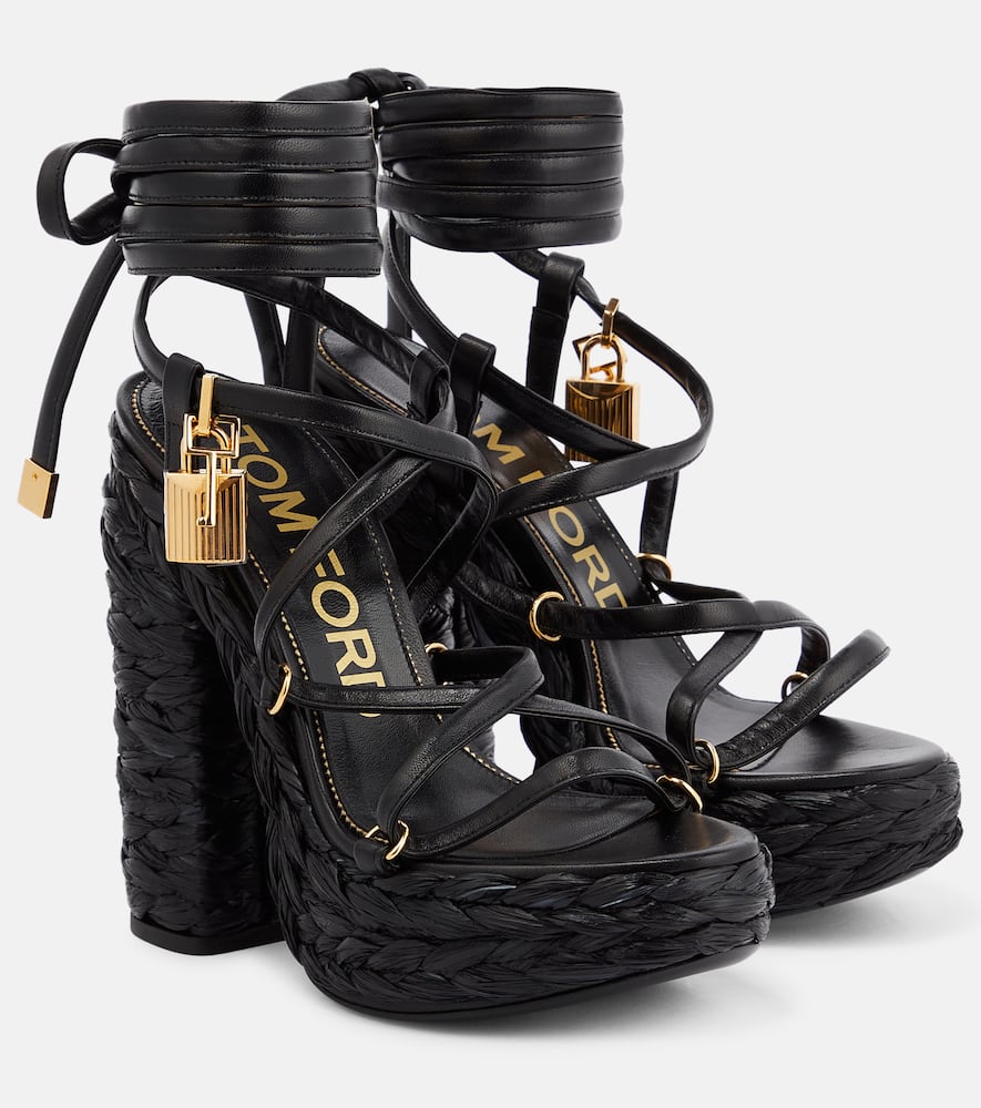 Tom Ford Leather platform sandals