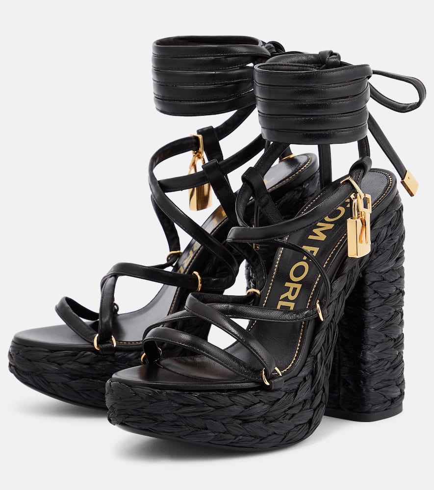 Tom Ford Leather platform sandals