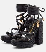 Tom Ford Leather platform sandals