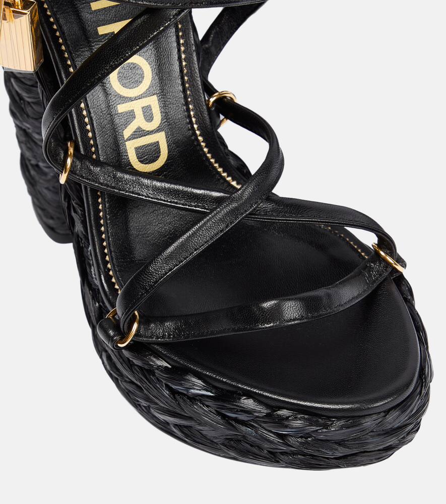Tom Ford Leather platform sandals
