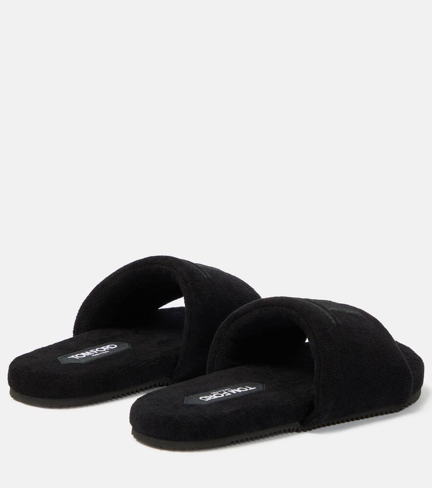 Tom Ford Harrison embroidered slides