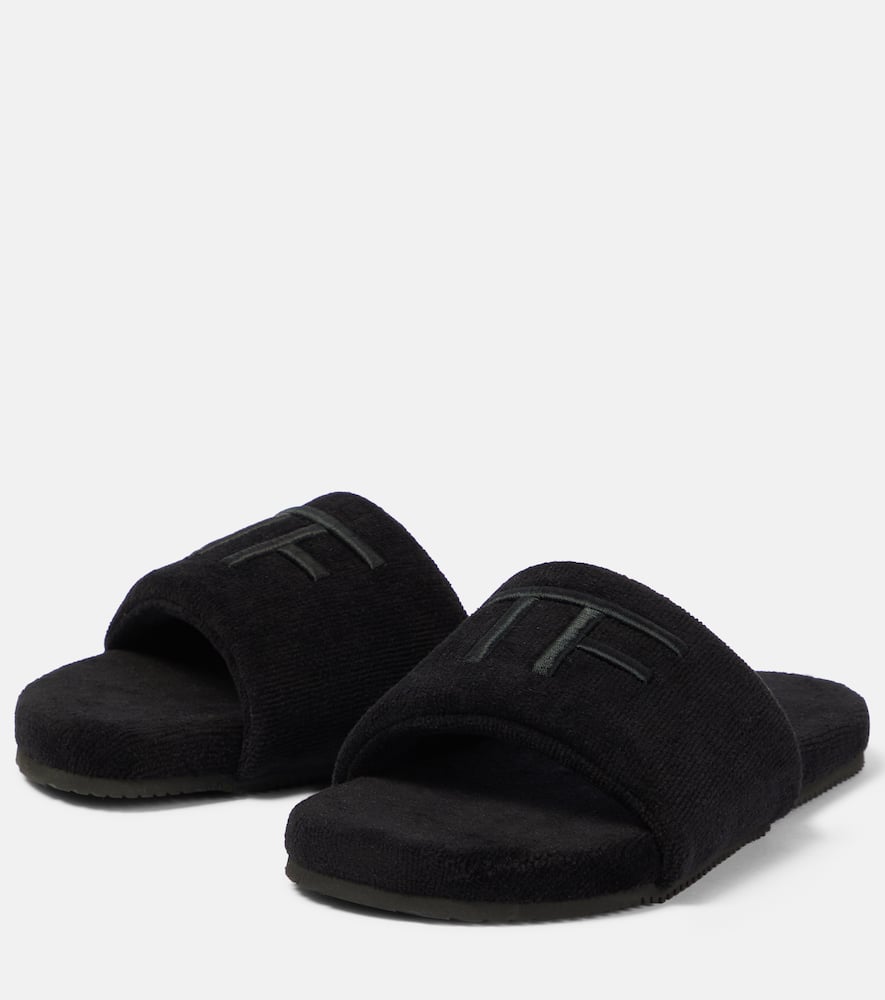 Tom Ford Harrison embroidered slides