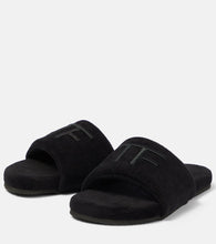 Tom Ford Harrison embroidered slides