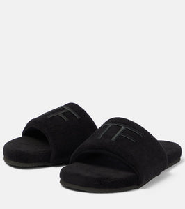 Tom Ford Harrison embroidered slides