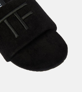 Tom Ford Harrison embroidered slides