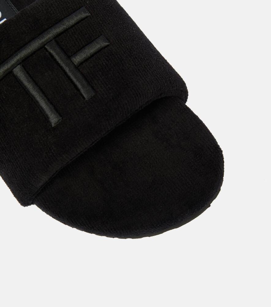 Tom Ford Harrison embroidered slides