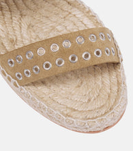 Isabel Marant Iriane studded suede espadrille wedges