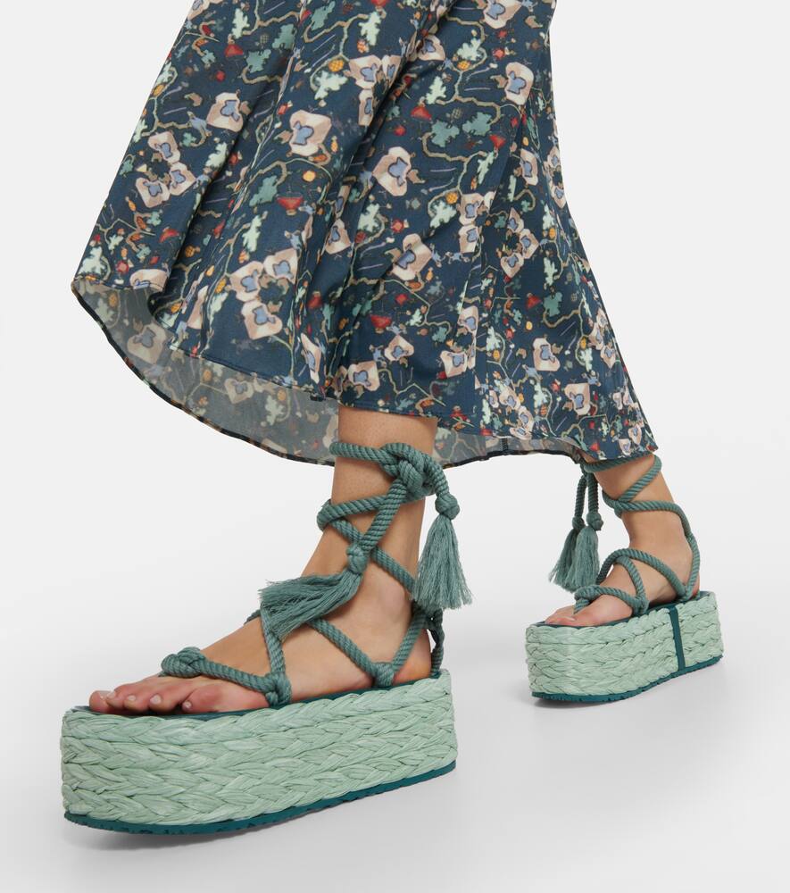 Isabel Marant Elif platform espadrille sandals