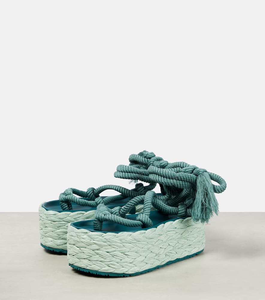 Isabel Marant Elif platform espadrille sandals