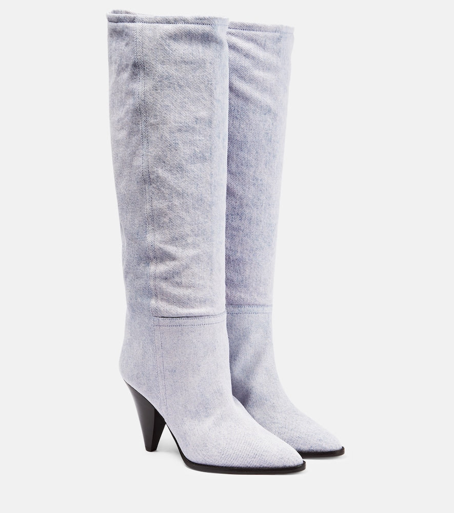 Isabel Marant Ririo denim knee-high boots