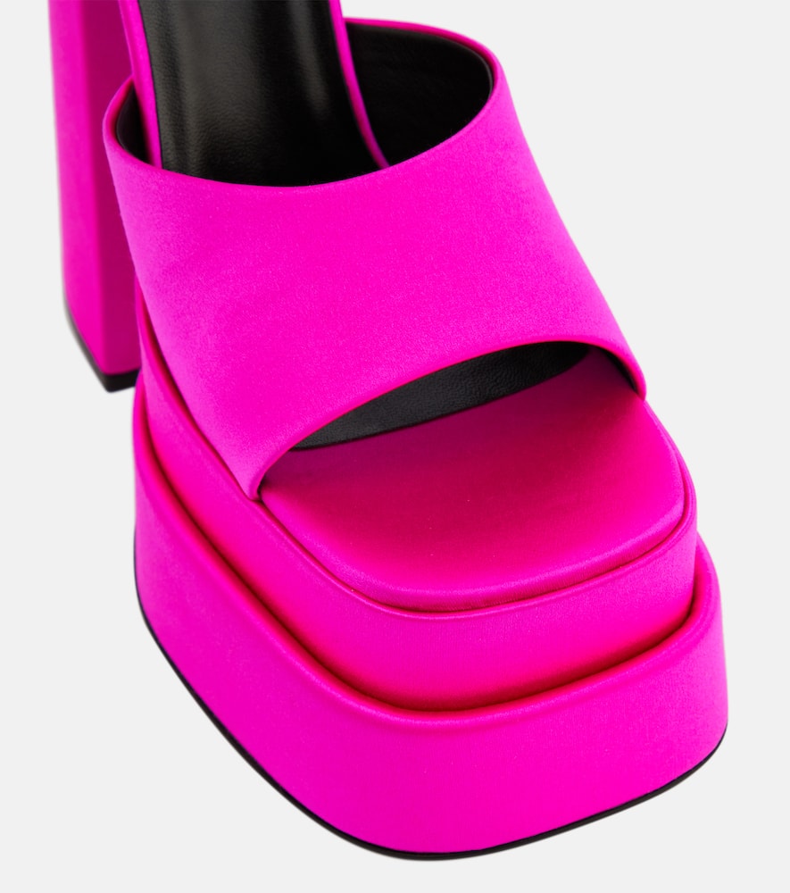 Versace Medusa Aevitas satin platform sandals