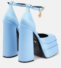 Versace Medusa Aevitas satin platform pumps