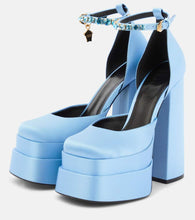 Versace Medusa Aevitas satin platform pumps