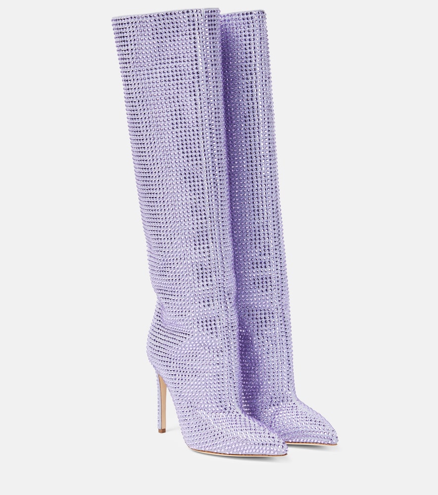 Paris Texas Holly embellished knee-high boots - 巴黎德克萨斯冬青装饰过膝长靴