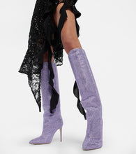 Paris Texas Holly embellished knee-high boots
