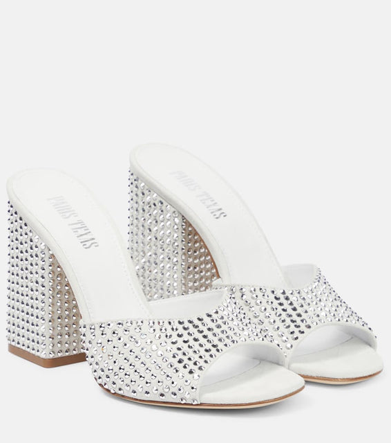 Paris Texas Holly Anja embellished suede mules