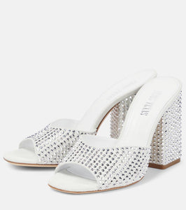 Paris Texas Holly Anja embellished suede mules
