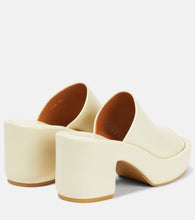 Clergerie Dodie leather platform mules