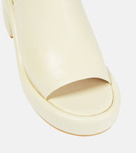 Clergerie Dodie leather platform mules