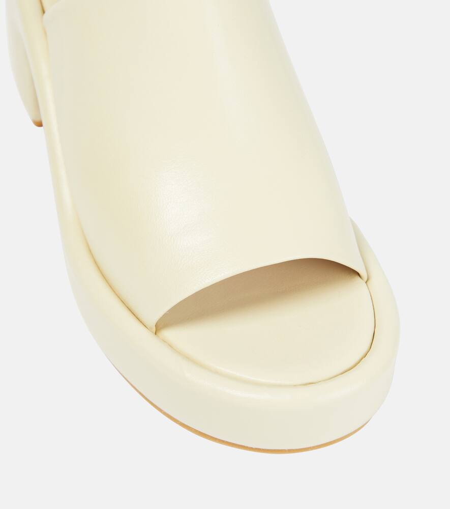 Clergerie Dodie leather platform mules