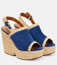 Clergerie Damya suede wedge sandals