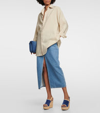 Clergerie Damya suede wedge sandals