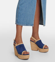 Clergerie Damya suede wedge sandals