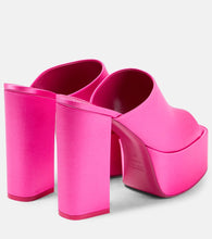 Paris Texas Sasha satin platform mules