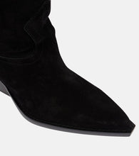 Paris Texas Suede over-the-knee cowboy boots