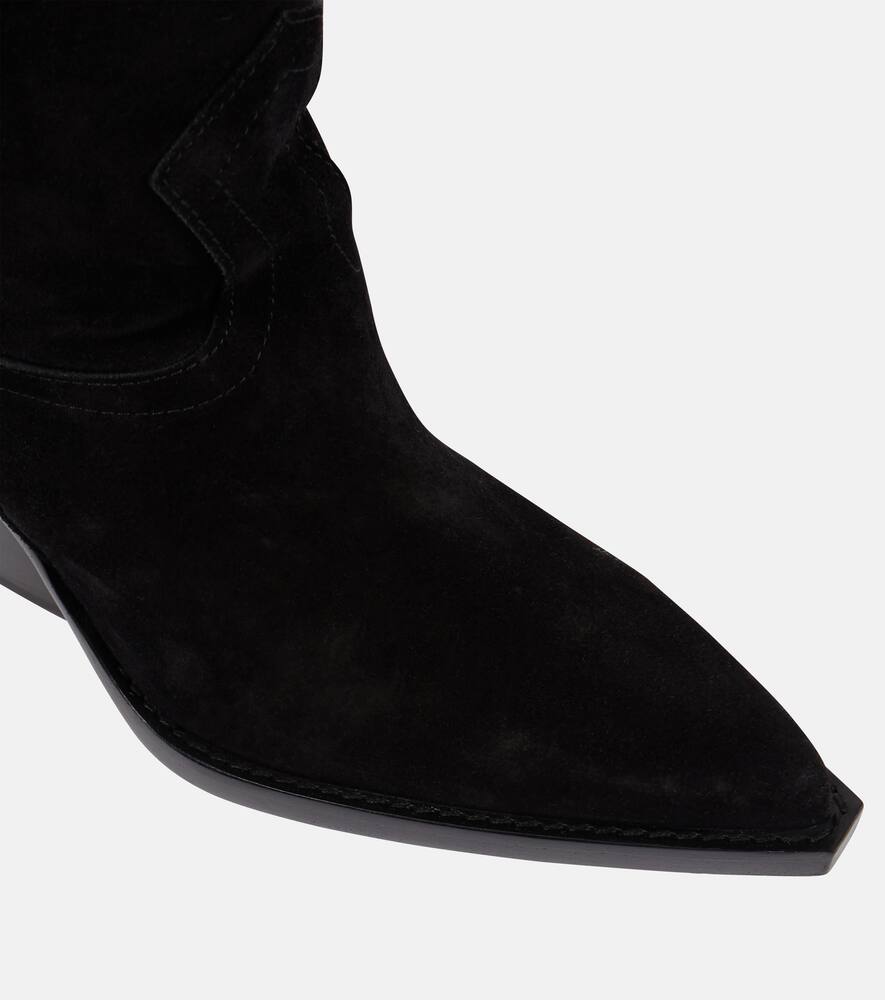 Paris Texas Suede over-the-knee cowboy boots