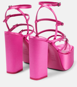 Paris Texas Jessica 130 satin platform sandals
