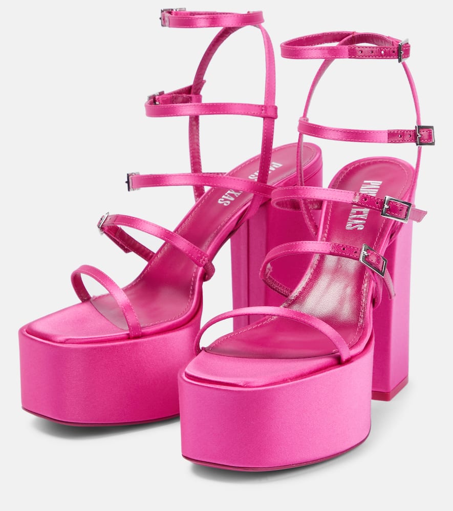 Paris Texas Jessica 130 satin platform sandals