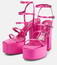 Paris Texas Jessica 130 satin platform sandals