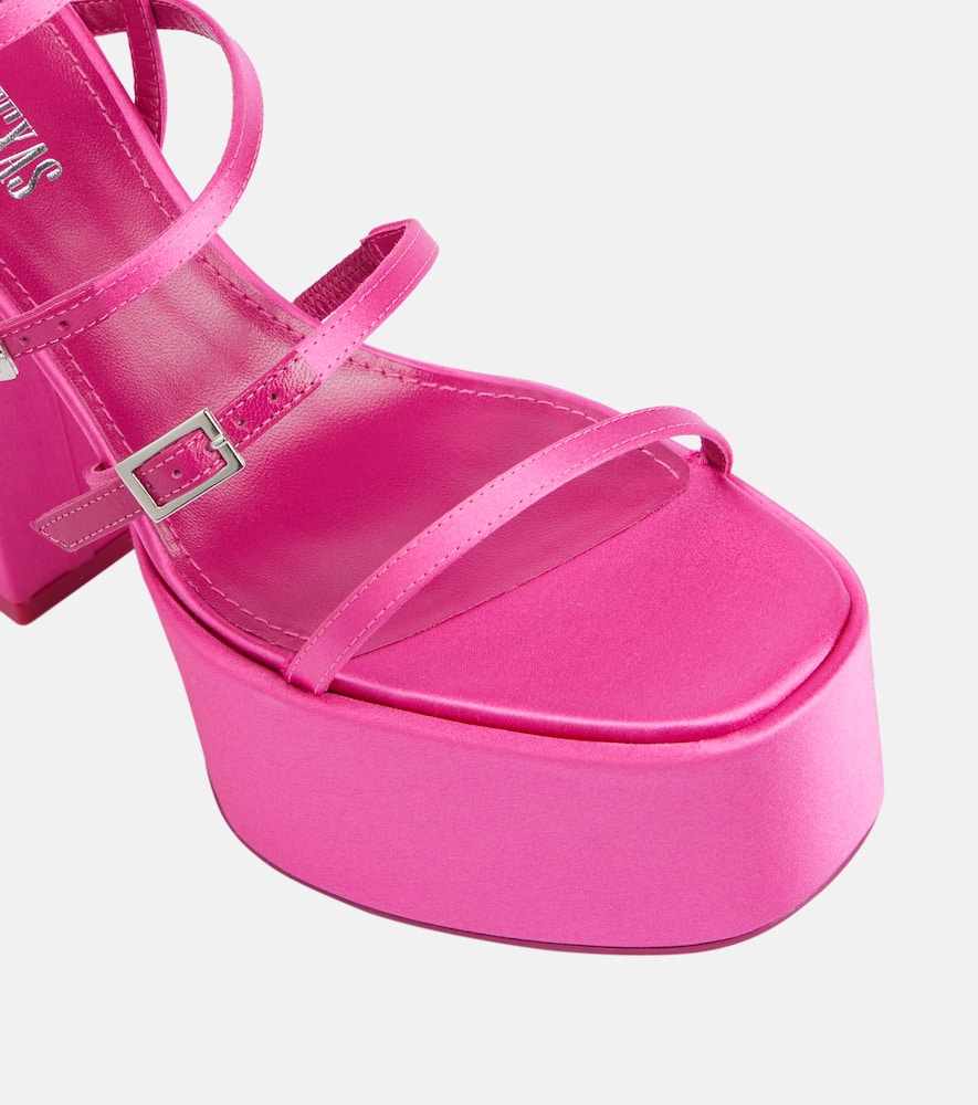 Paris Texas Jessica 130 satin platform sandals