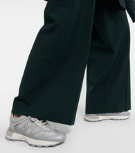 Maison Margiela Leather-trimmed low-top sneakers