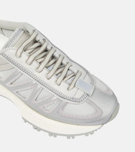 Maison Margiela Leather-trimmed low-top sneakers