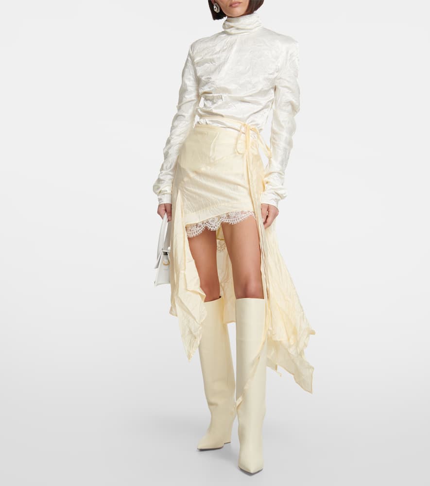 Paris Texas Wanda leather knee-high boots