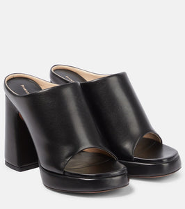 Proenza Schouler Forma leather platform mules