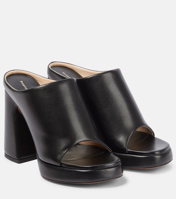 Proenza Schouler Forma leather platform mules