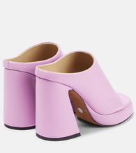 Proenza Schouler Forma leather platform mules