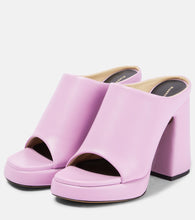 Proenza Schouler Forma leather platform mules
