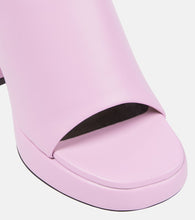 Proenza Schouler Forma leather platform mules